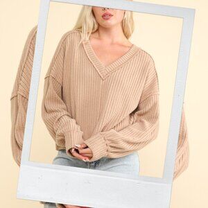 Oversized Ultra soft V-neck sweater